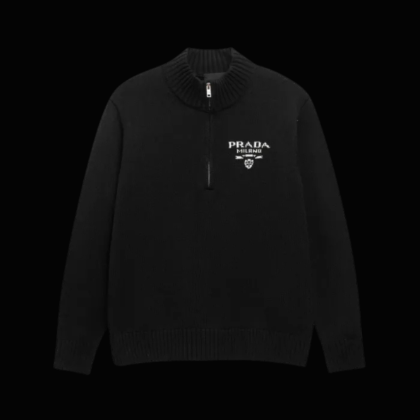 Felpa Prada nera - Prada milano 2025