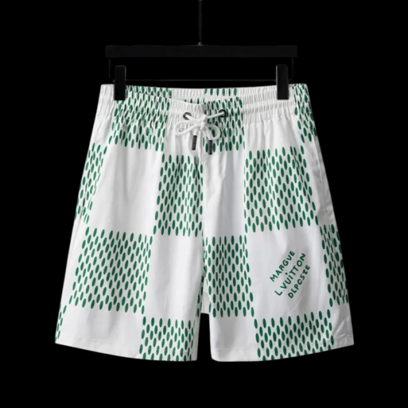 SHORT LV GREEN AND WHITE 2025