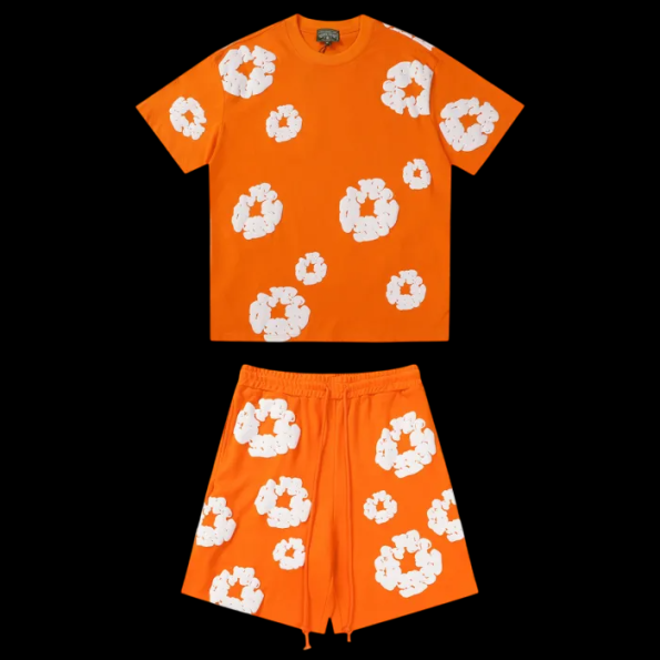 SET DENIM TEAR ORANGE AND WHITE 2025