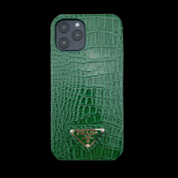 Prada iPhone Case Devil Wears Black Croc